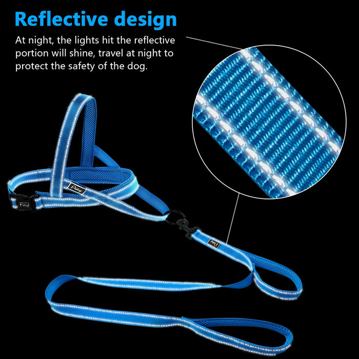Black No Pull Reflective Harness - Dogs and Horses