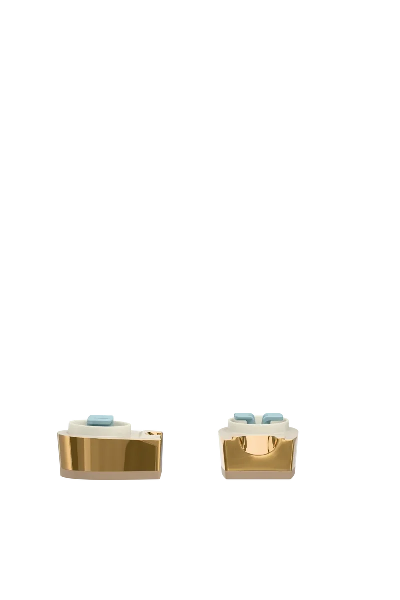 Block Heel Kit 1.5 Gold Metallic