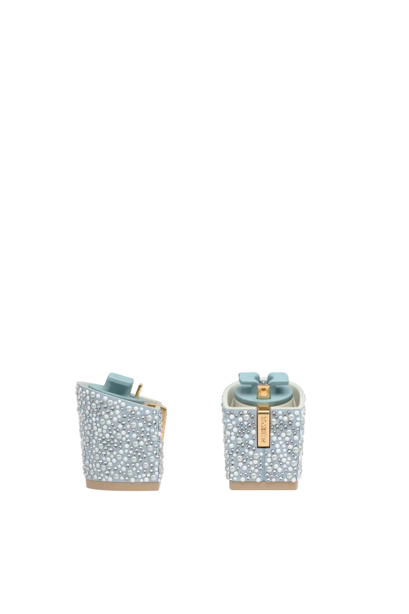 Block Heel Kit 3 Baby Blue Pearl & Rhinestone