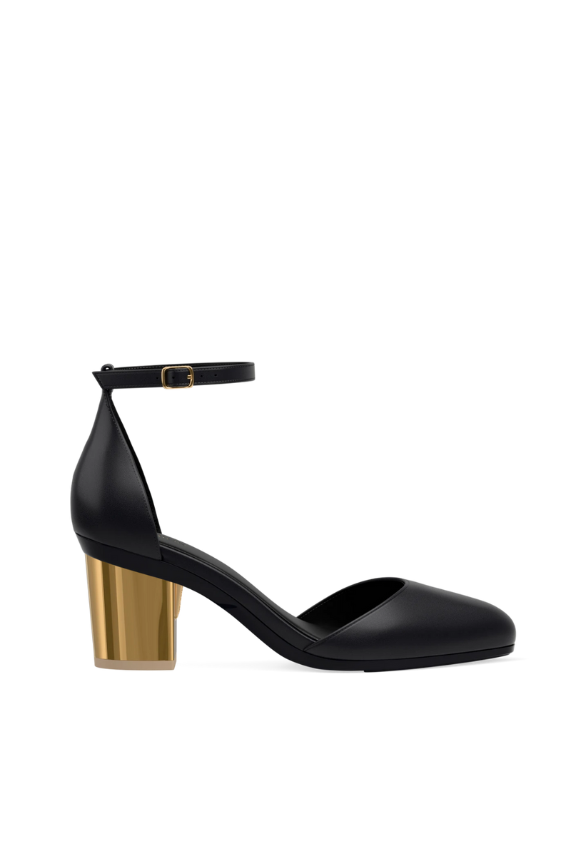 Block Heel Kit 3 Gold Metallic