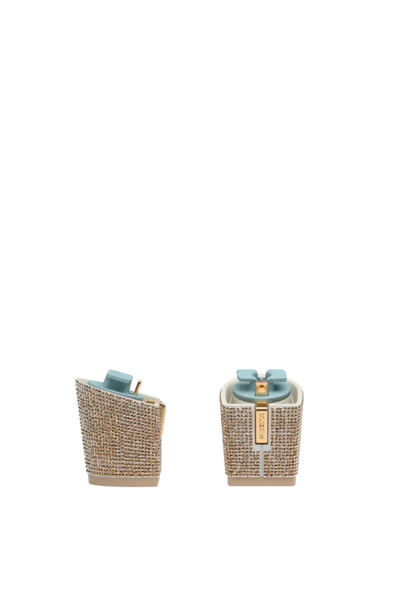 Block Heel Kit 3 Gold Rhinestone