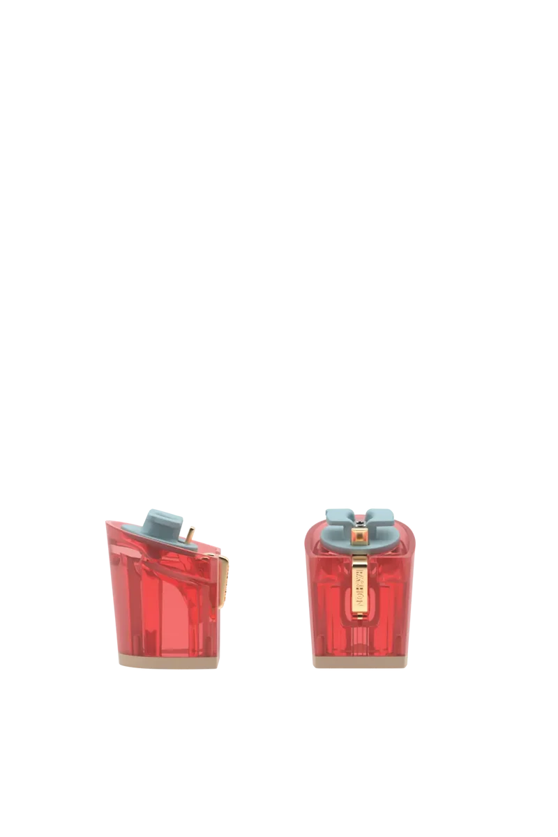 Block Heel Kit 3 Red Tint Transparent