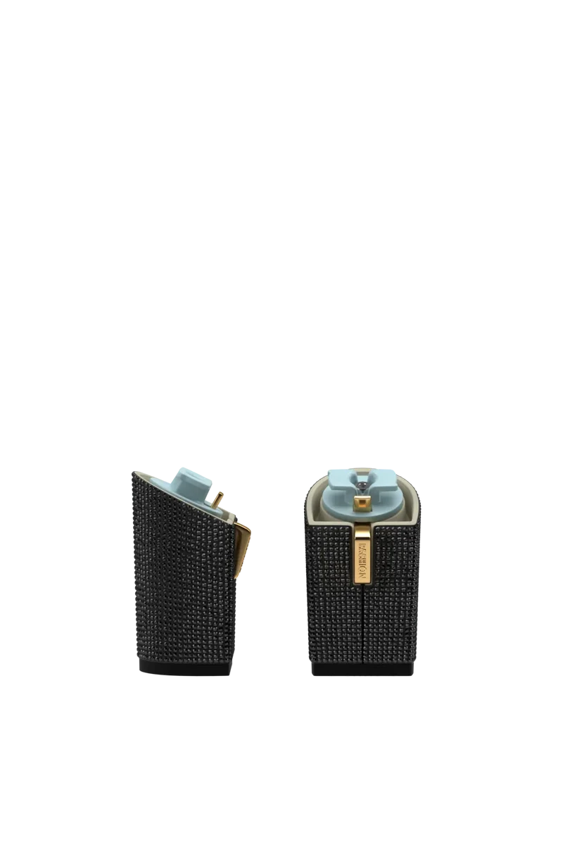 Block Heel Kit 4 Coal Rhinestone