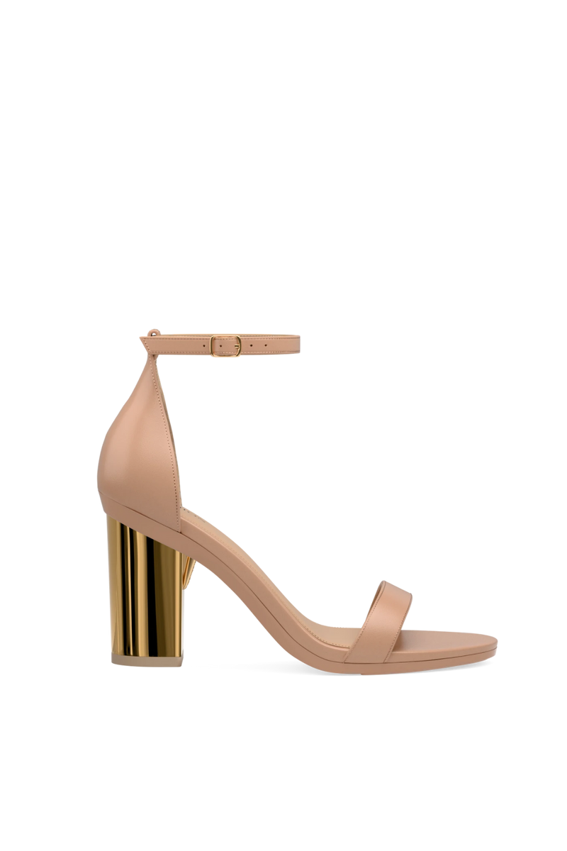 Block Heel Kit 4 Gold Metallic