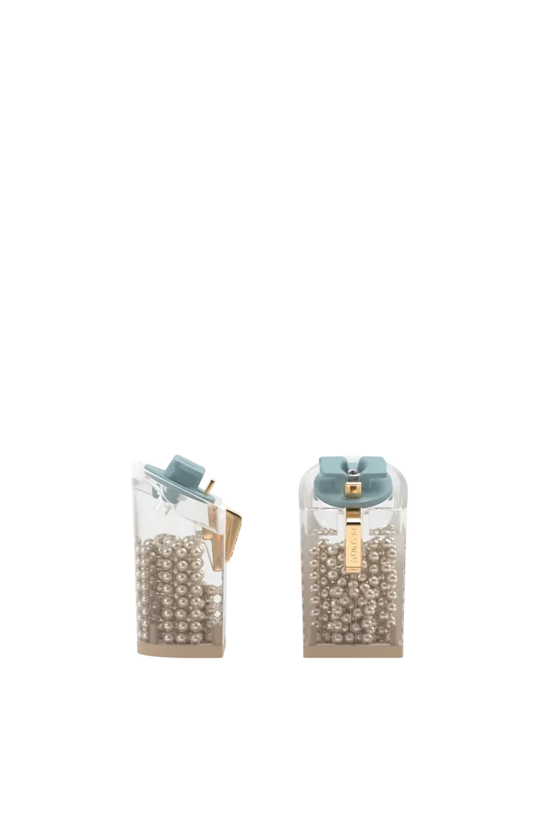 Block Heel Kit 4 Ivory Pearl Transparent