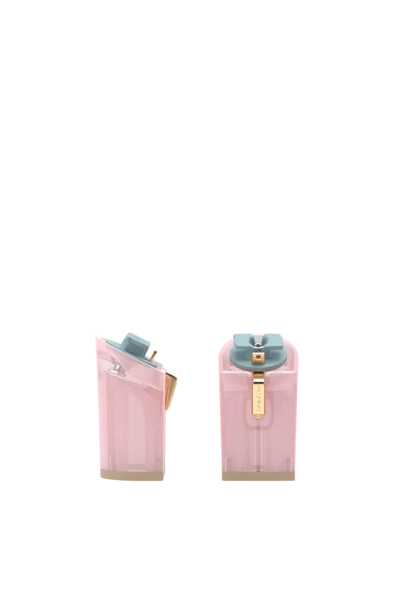 Block Heel Kit 4 Pink Tint Transparent