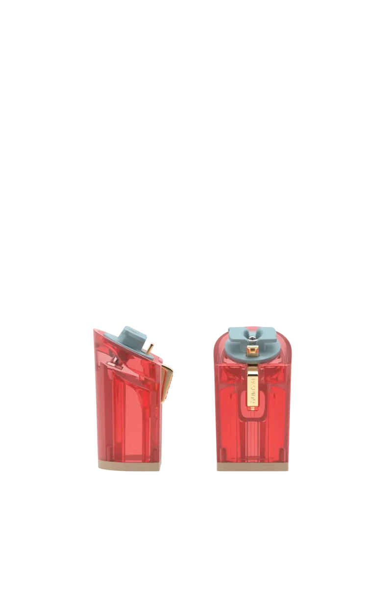 Block Heel Kit 4 Red Tint Transparent