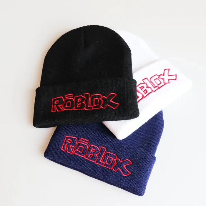 BlockBeanie™ Cartoon Knit Hat – Roblox-Inspired Unisex Cap for Kids, Teens & Gamers