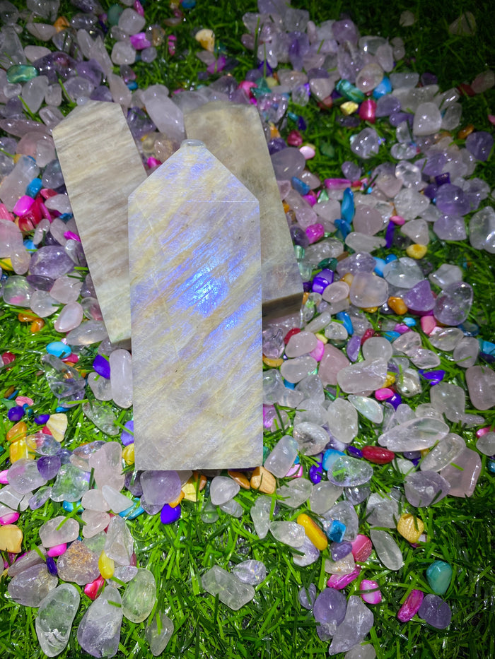 Blue Moonstone point