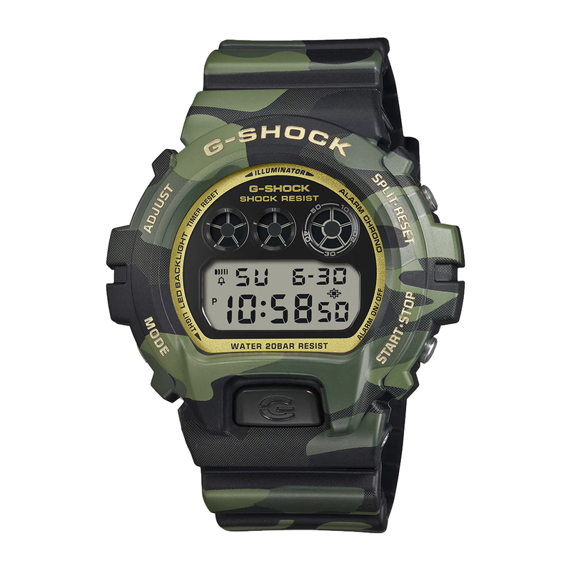 BOLD CAMO SERIES, CAMO AND GOLD DW-6900CMG-3