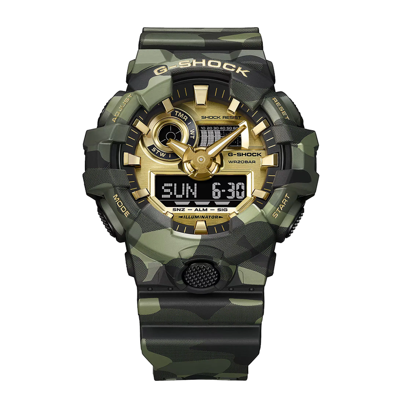 BOLD CAMO SERIES, CAMO AND GOLD GA-700CMG-3A