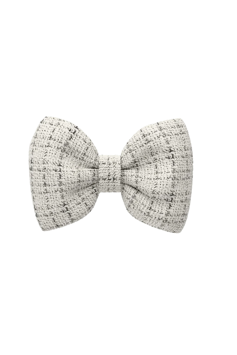 Bone Tweed Bow