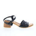Born Shonie Women' BR0054301 Black Leather  Heeled Sandals Shoes US 10