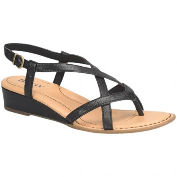 Born Sibyl Women's Shoes Black BR0055703  Leather/Rubber/Suede