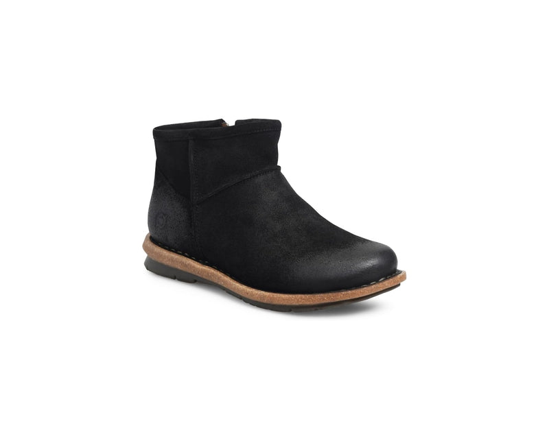 Born Tinley Women's Shoes BR0062409 Black Leather Suede