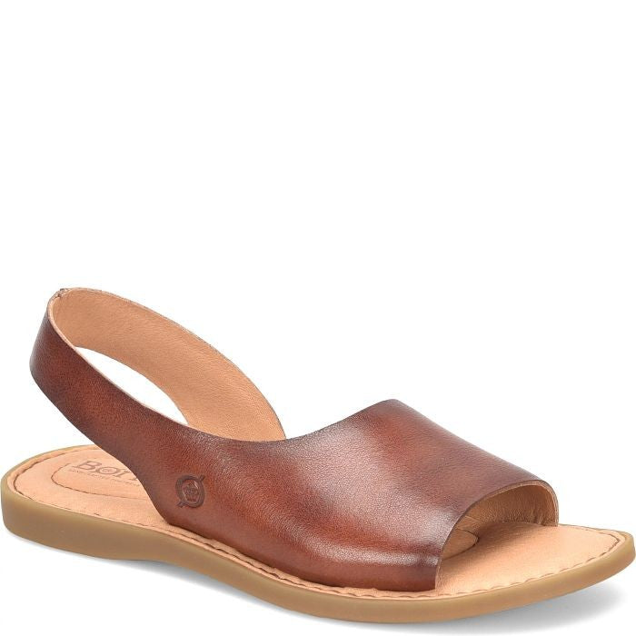 Born Women's Inlet Leather Sandal  Dark Tan BR0002292 US 6.5