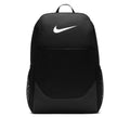 Black medium backpack with Nike logo and front zip pocket