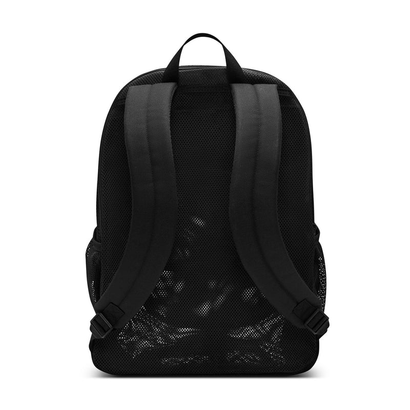 Black mesh backpack with two-tone padded shoulder straps