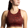 Brooks Drive 3 Pocket Run Bra - RR Glitch Print - Copper