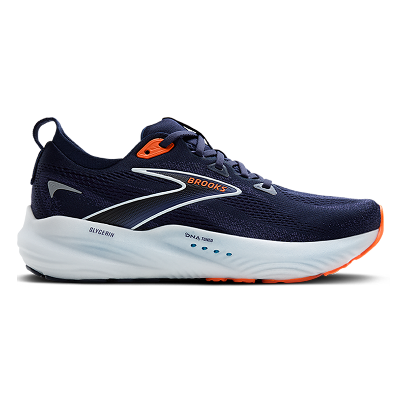 Brooks Glycerin 22 Peacoat - Blue Ribbon - Orange
