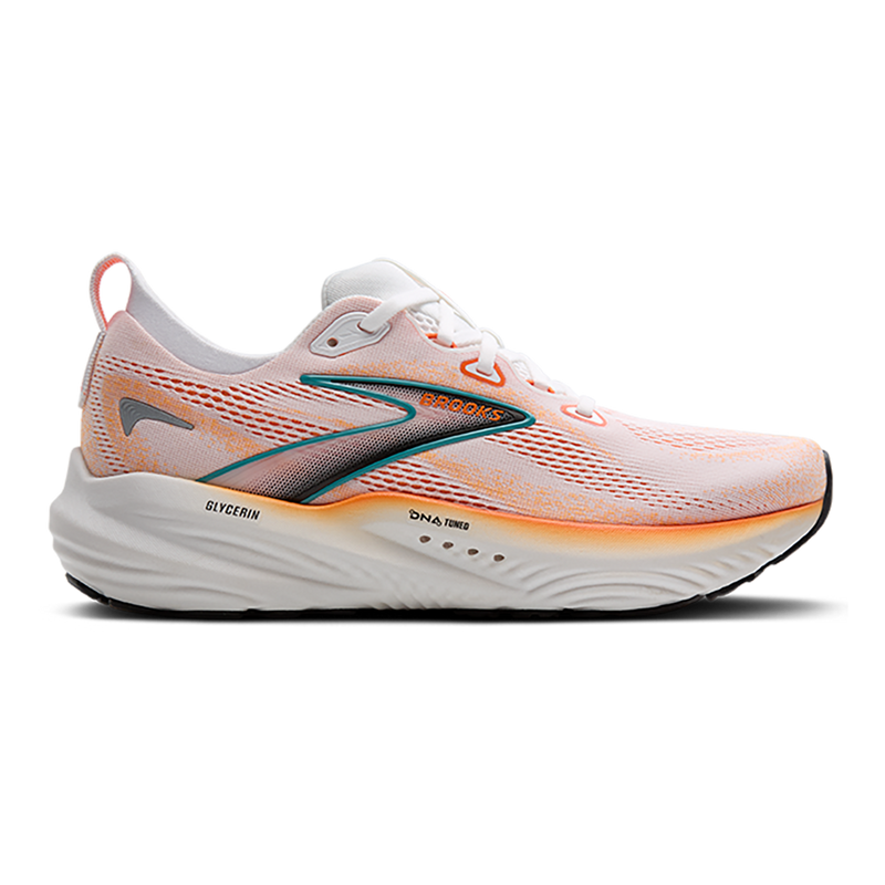 Brooks Glycerin 22 White - Orange - Green Blue Slate