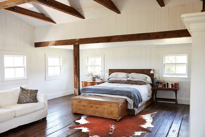 Brown and White Regular Cowhide Rug #A33586