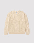 CABLE KNIT SWEATER "RATTAN"