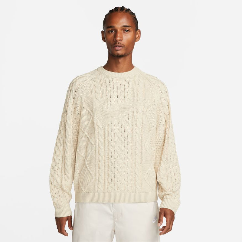 CABLE KNIT SWEATER "RATTAN"