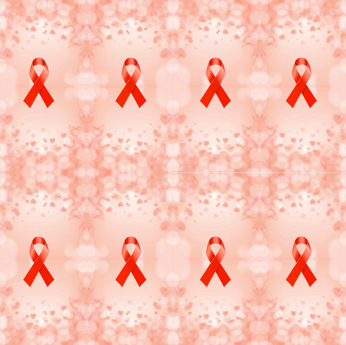 Cancer Fabric, Leukemia Cancer Ribbon Fabric on an Orange Background, Cotton or Fleece, 3797 - Beautiful Quilt