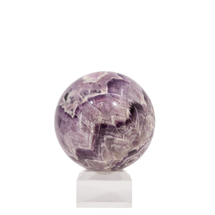 Chevron Amethyst 2.7 Inch 466.7 Gram Polished Crystal Sphere