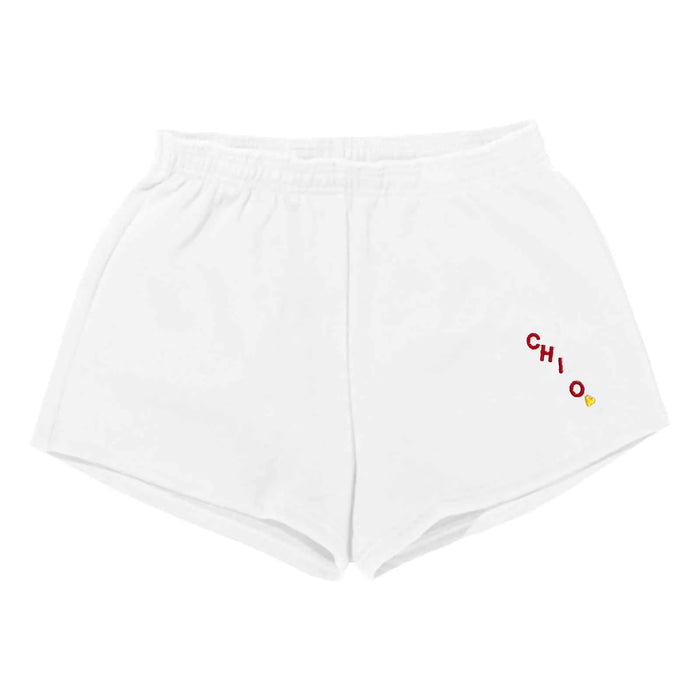 Chi Omega Fleece Claire Shorts - CHI O