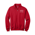 Chi Omega Quarter Zip with Chi Omega Owl