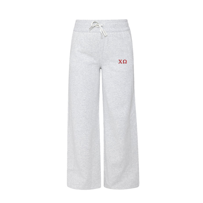 Chi Omega Scuba Mid-Rise Wide-Leg Pant