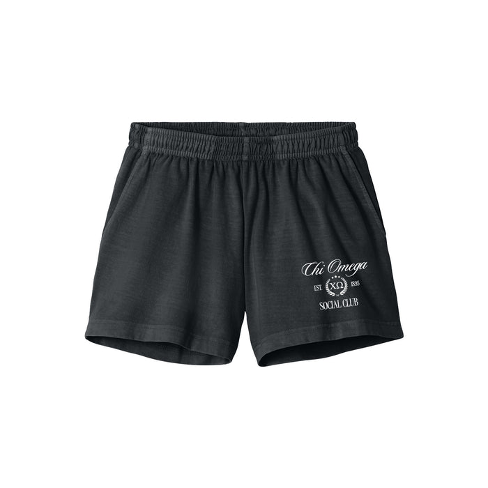 Chi Omega Social Club Vintage Shorts