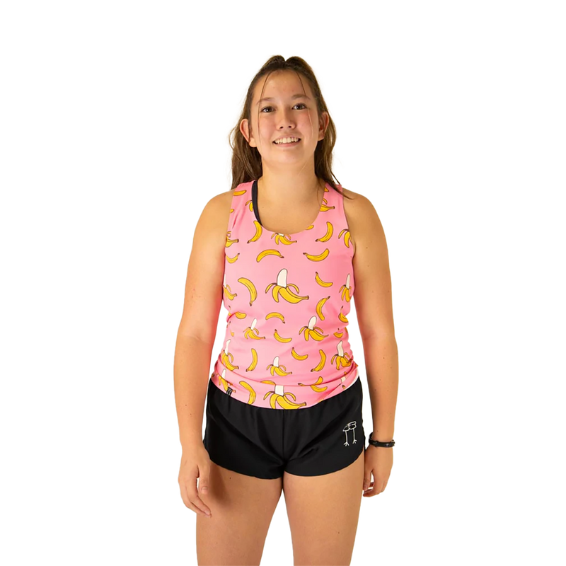 ChicknLegs Preformance Singlet Pink Bananas
