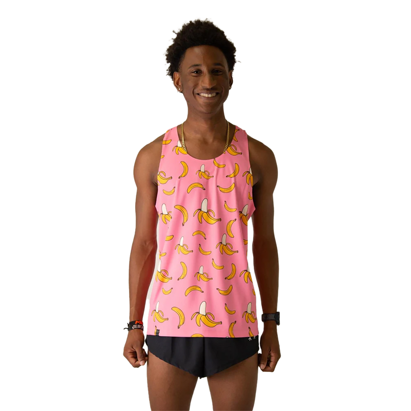 ChicknLegs Preformance Singlet Pink Bananas