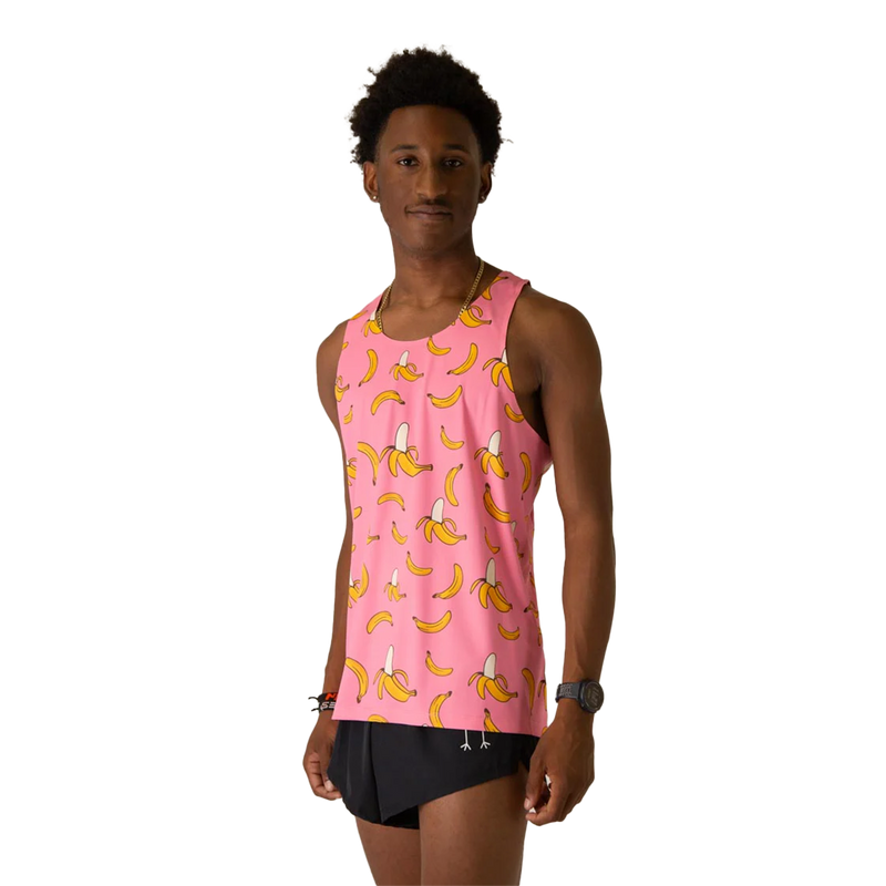 ChicknLegs Preformance Singlet Pink Bananas