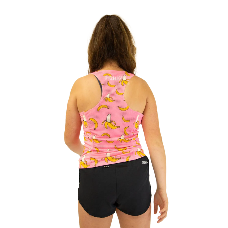 ChicknLegs Preformance Singlet Pink Bananas