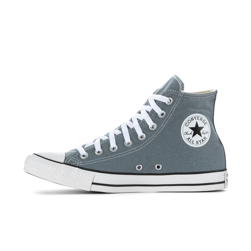 Men's high-top canvas sneaker in blue-gray with Converse star badge and white laces