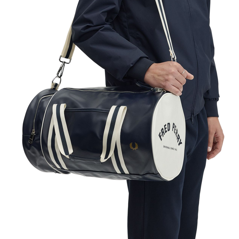 CLASSIC BARREL BAG DARK NAVY & GRASSROOTS GREEN