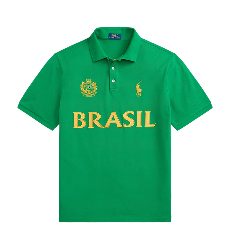 CLASSIC FIT BRASIL POLO SHIRT GREEN