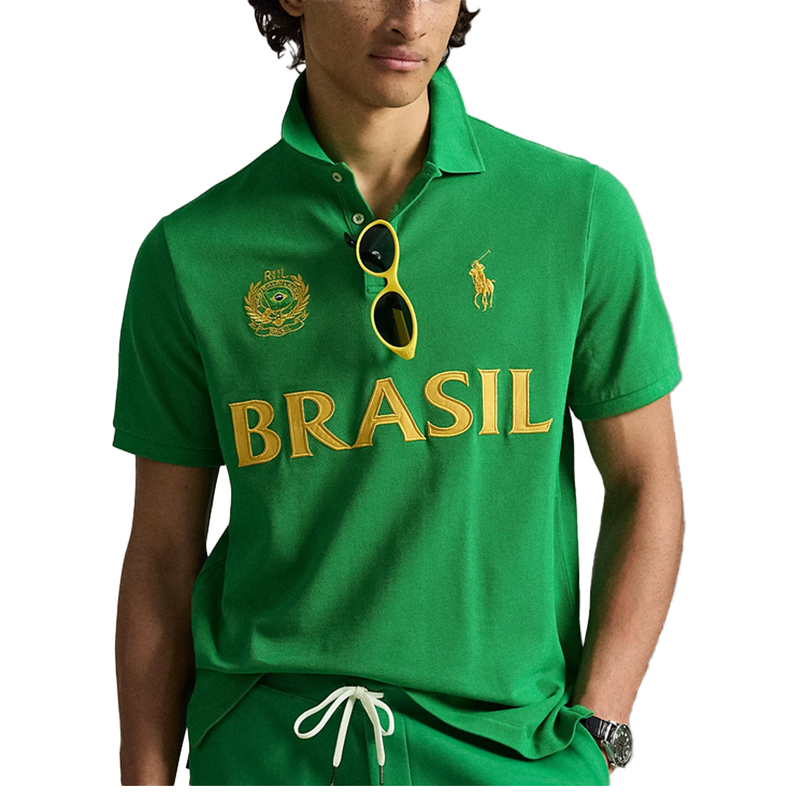 CLASSIC FIT BRASIL POLO SHIRT GREEN