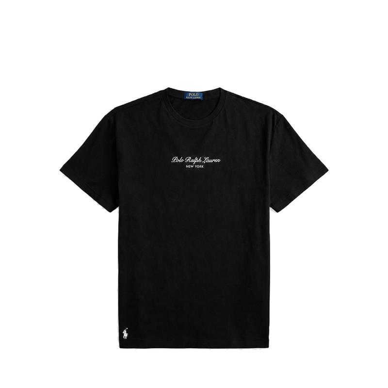 CLASSIC FIT LOGO JERSEY T-SHIRT BLACK