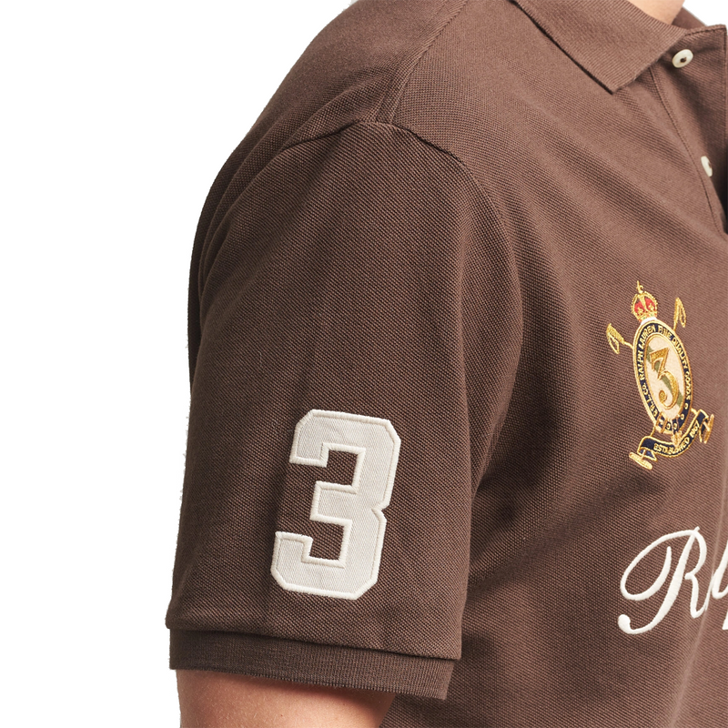 CLASSIC FIT TEAM POLO NUTMEG BROWN