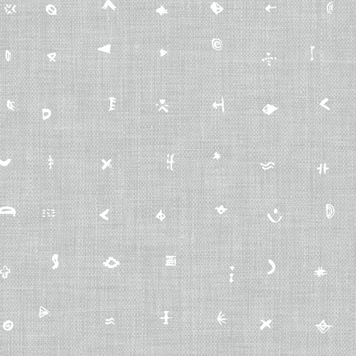 Clothworks Forest Glade - Light Pewter Symbols