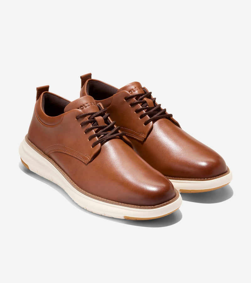 Cole Haan Men's Grand Hurrion Cap Toe Oxford C42131 British Tan Ivory