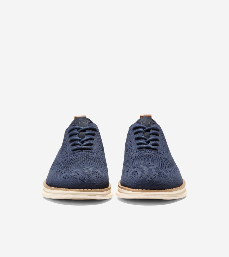 Cole Haan Men's ØriginalGrand Energyweave Stitchlite Wingtip Oxfords C40571 Navy