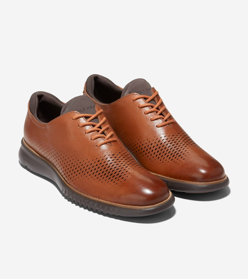 Cole Haan Men's Zerogrand Laser Wingtip Oxford C25351 British Tan-Java