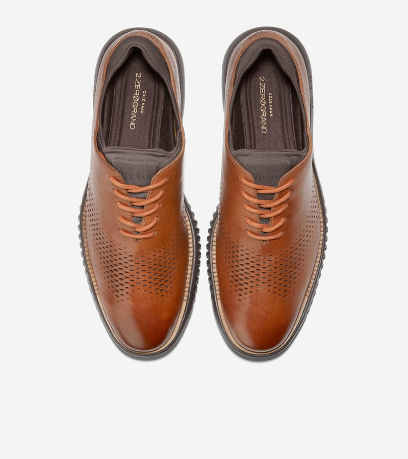 Cole Haan Men's Zerogrand Laser Wingtip Oxford C25351 British Tan-Java