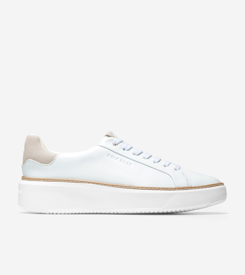 Cole Haan Women's GrandPrø Topspin Sneaker W24775 White-Dove